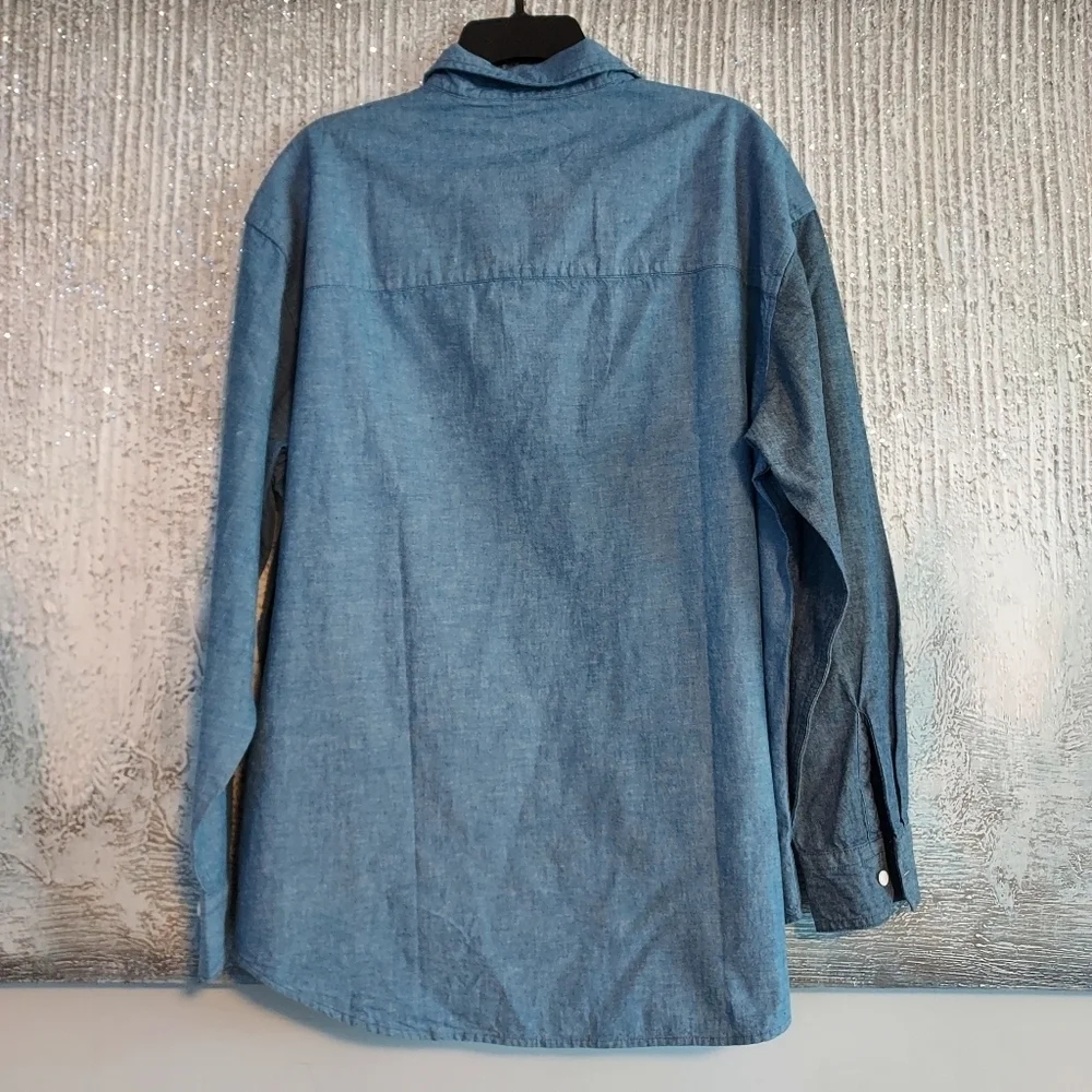 Levi's Oversized Two Tone Jean Button Down shirt